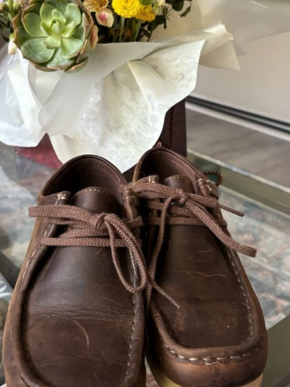 Clarks Brown Leather Men’s Casual Boat Shoes